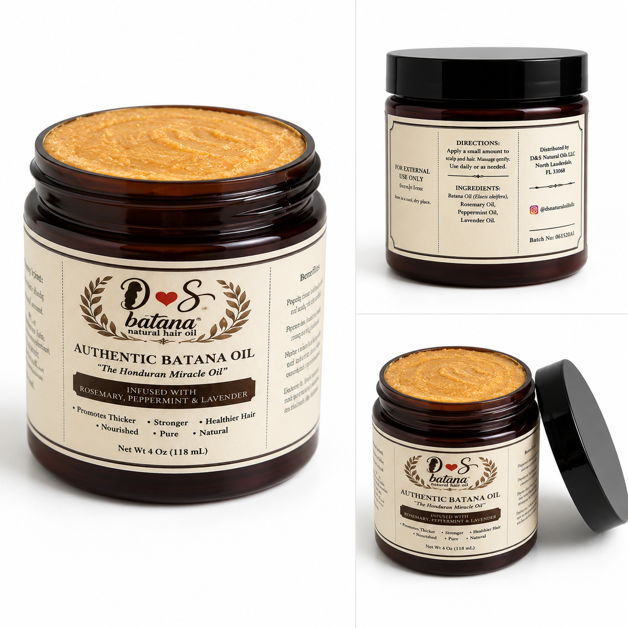 4oz Batana Oil- Infused with Essential Oils
